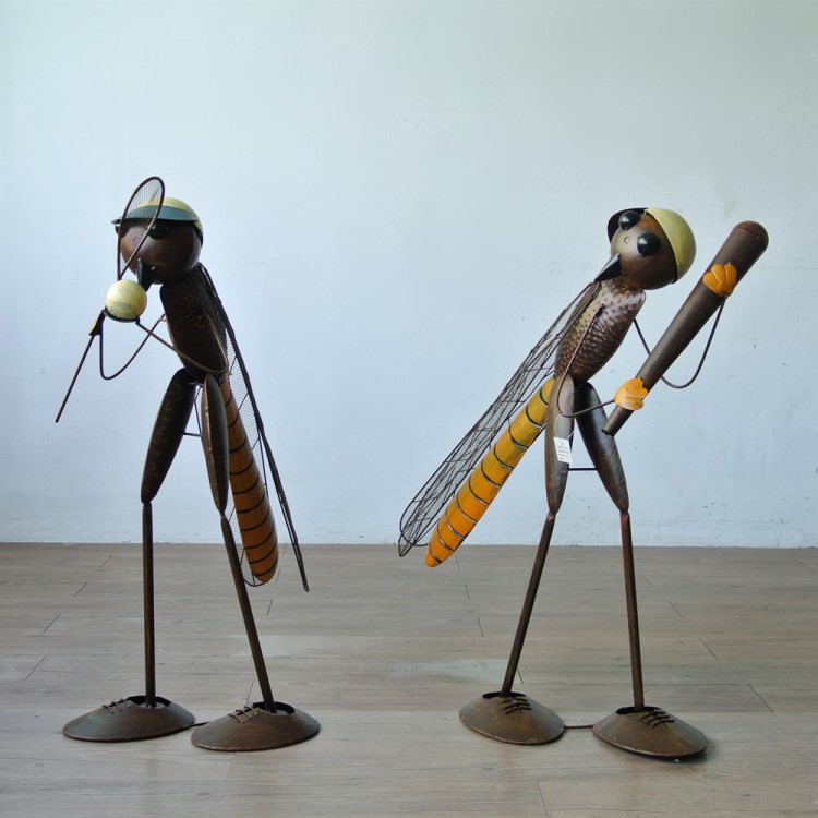 麦西家居田园风铁艺户外庭院子景观花园卡通创意摆件动物造型