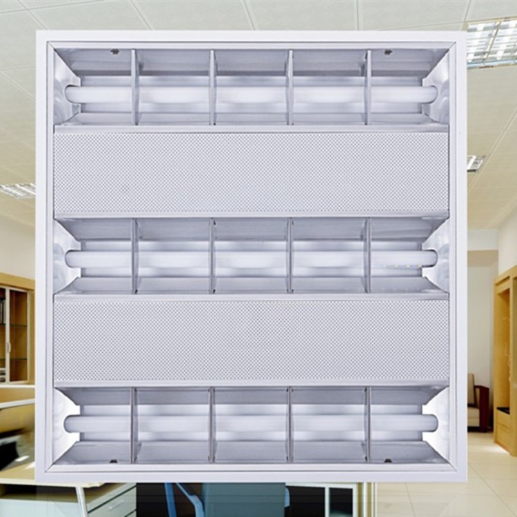 600*600嵌入式格栅灯盘LED办公室吊顶T5t8LED格栅灯595*595面板灯
