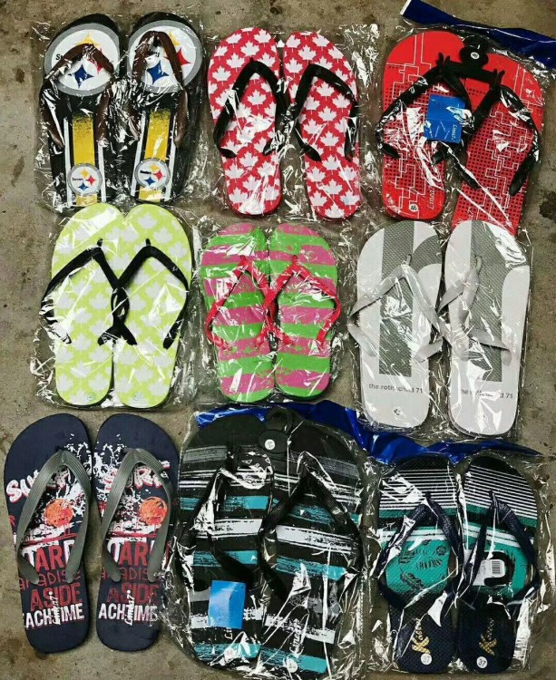外貿(mào)尾貨人字拖鞋 男女士雜款沙灘涼鞋 鞋服批發(fā)城市場擺地攤貨源