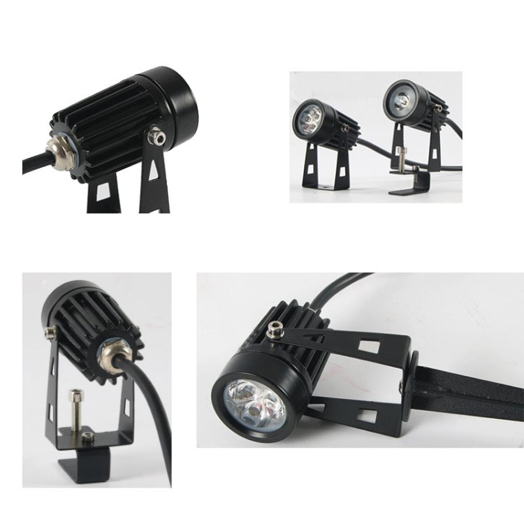 led室外防水瓦片小射燈瓦楞燈1W3W插地?zé)舨萜簾敉渡錈魬敉鈴V告燈