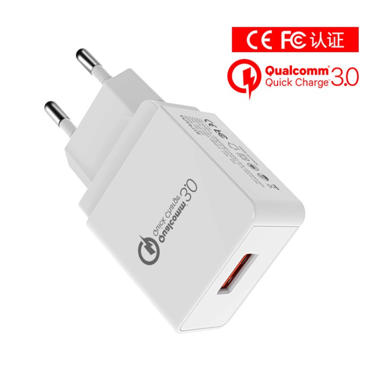 高通QC3.0充電器 CE歐規(guī)快充充電頭 5V/9V/12V手機(jī)充電器