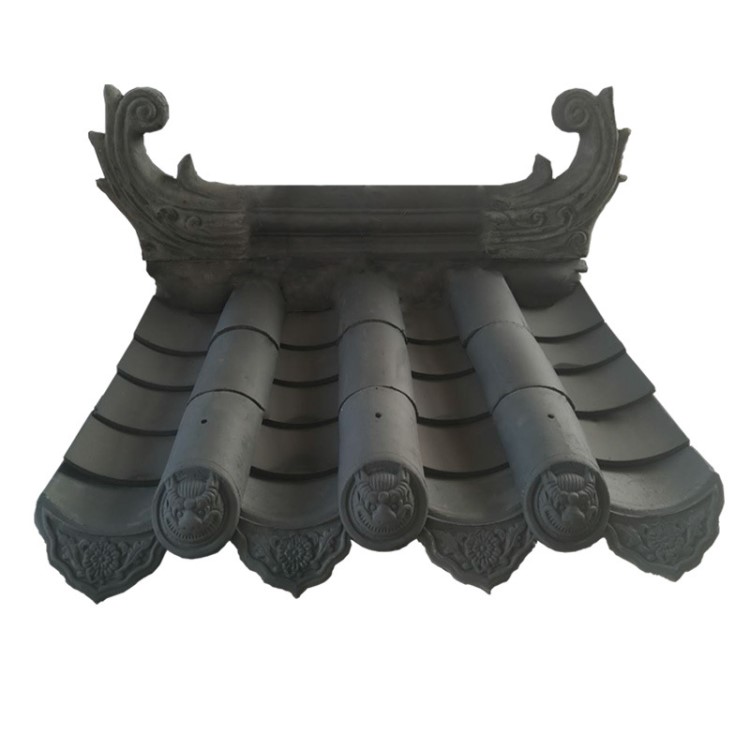 直銷供應(yīng) 仿古寺廟園林屋頂青瓦片 祠堂門頭裝飾小青瓦板瓦筒瓦