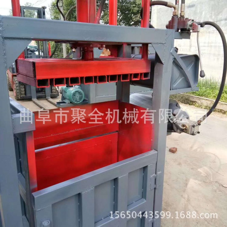 立式玉米秸稈青儲打包機 廢舊紙箱打捆機 廢紙板液壓打包機