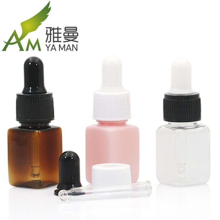 10ml 精油瓶 方形瓶 化妝品分裝瓶 裝小樣瓶 塑料精油調(diào)配瓶