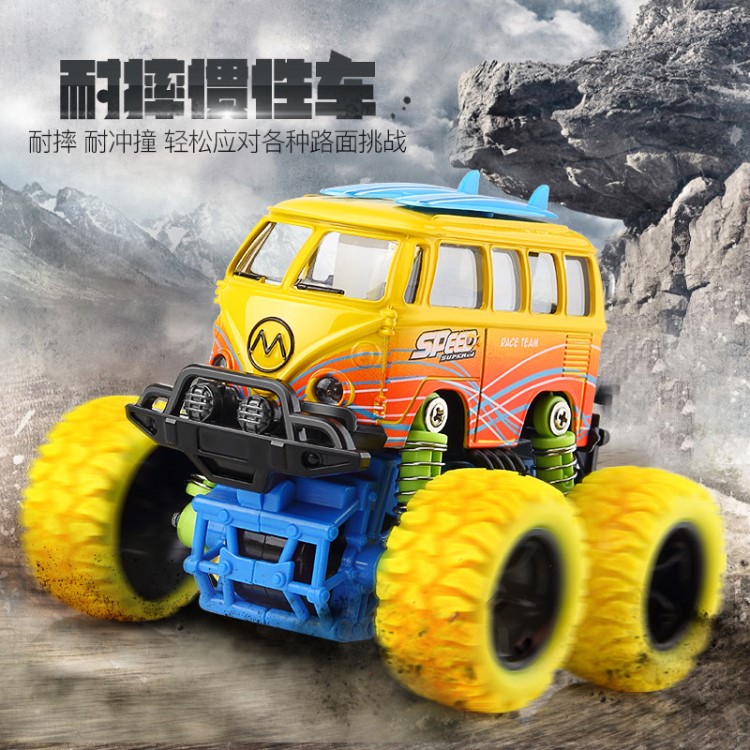 兒童玩具車(chē)益智合金慣性車(chē)大腳越野小汽車(chē)巴士 吉普車(chē)模型批發(fā)