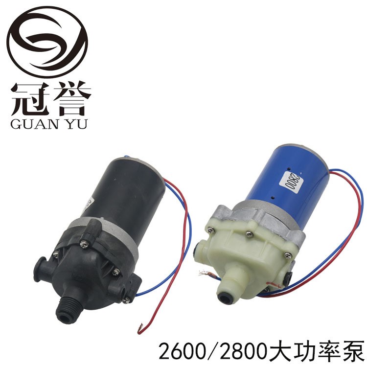 12v電動(dòng)噴霧器泵電機(jī)2600 2800直流電機(jī)泵 大功率高壓隔膜泵批發(fā)