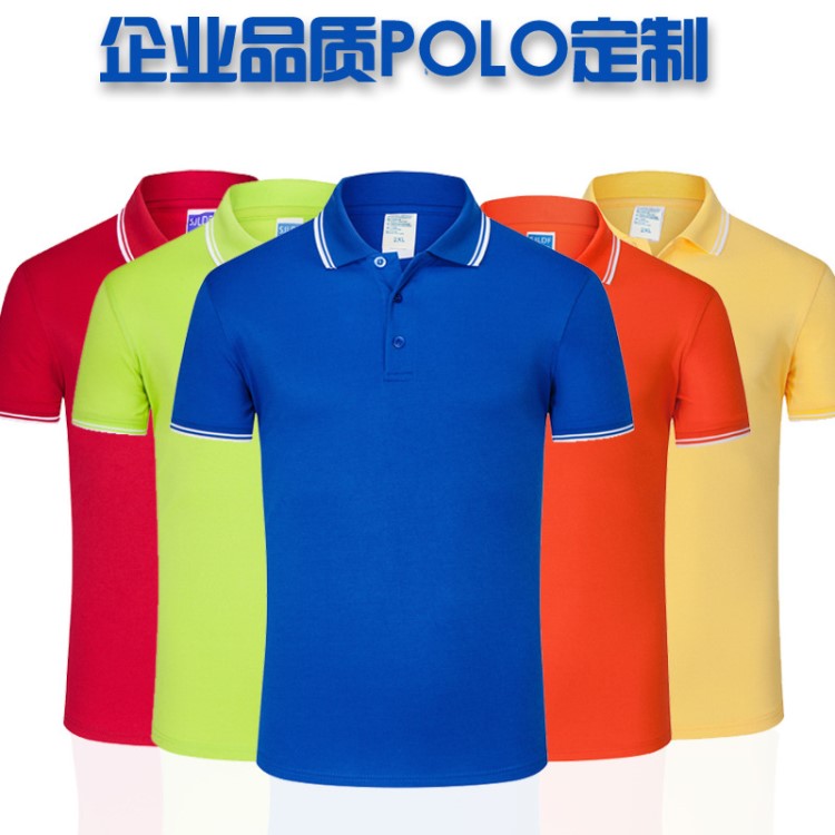 polo衫定制刺繡企業(yè)體恤定做保羅短袖棉印字logo公司工作服t恤