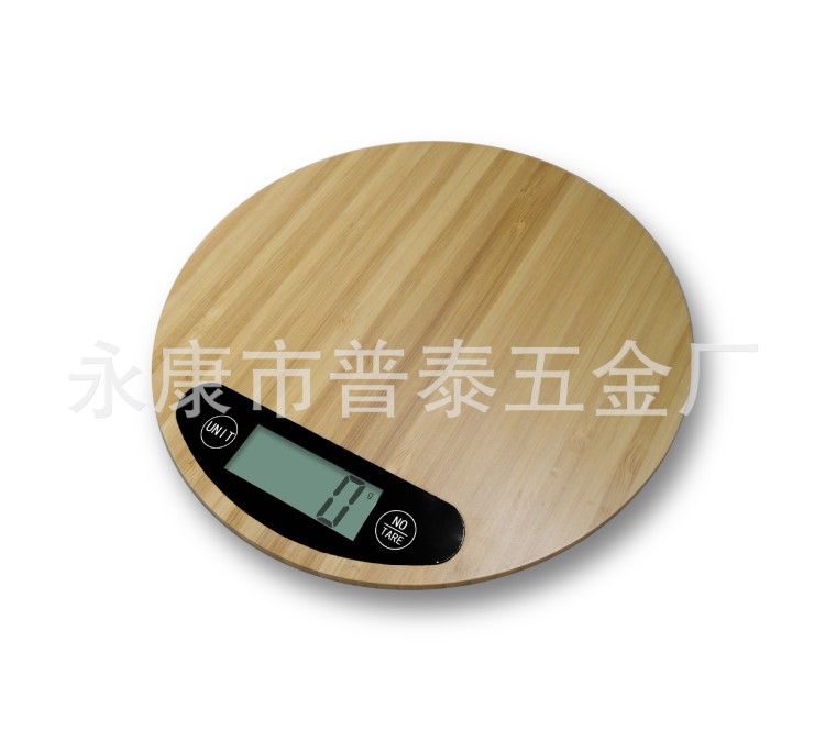 PT213圓竹板電子廚房秤 竹質面板配料秤 烘焙秤 食物秤