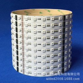 艾力登DC24V外置IC 5050灯条LED幻彩灯条TM512 60灯 SMD5050RGB