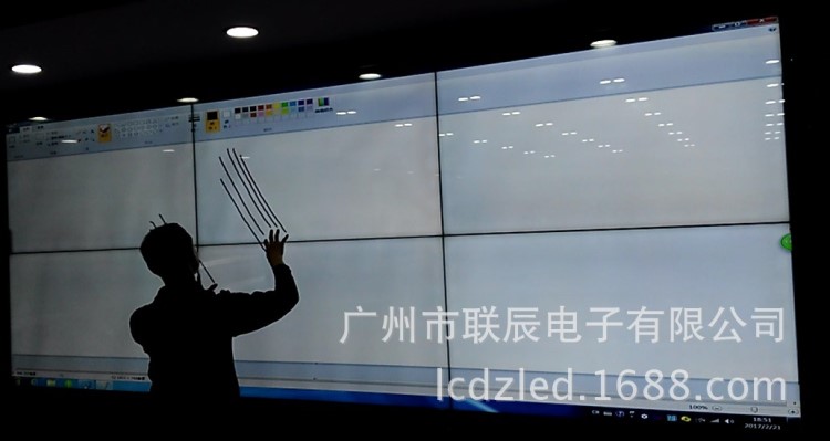 46寸2*2拼接紅外觸摸屏 大尺寸紅外拼接觸摸屏-自主研發生產廠家