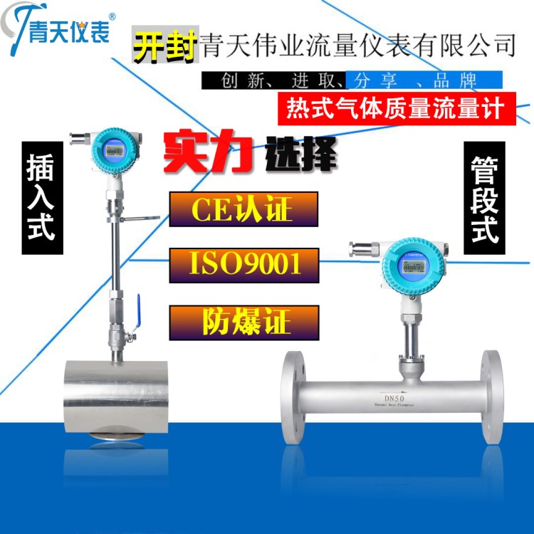 高精度智能數(shù)顯  高爐煤氣液化氣天然氣空氣  熱式氣體質(zhì)量流量計(jì)