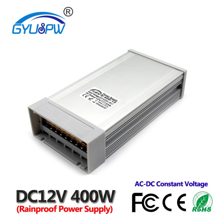 DC12V400W防雨電源 12V600W戶外電源 200W護(hù)欄管洗墻燈直流電源