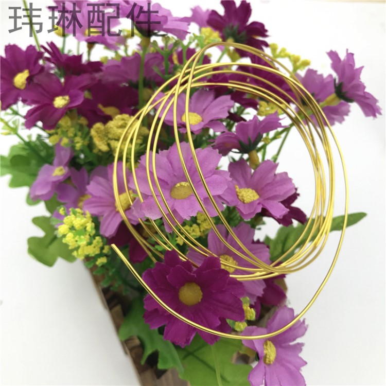 金色氧化鋁絲金屬線手工編字動(dòng)物花朵工藝品擺件材料彩色盆景裝飾