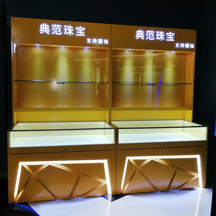 珠宝展柜 靠墙珠宝展柜  金银首饰黄金玉器饰品 定制珠宝展柜