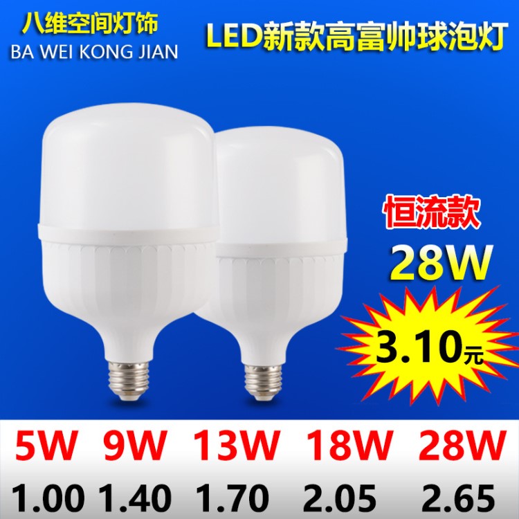 廠家直銷(xiāo)大瓦數(shù)led球泡燈 室內(nèi)照明led節(jié)能燈 防水螺口led燈泡