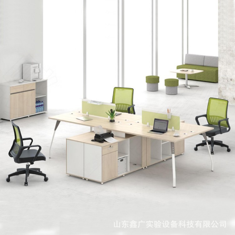 青島濰坊辦公家具雙人位職員位員工位現代時尚辦公桌屏風隔斷偉豪