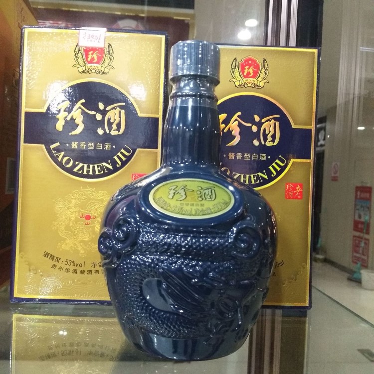 貴州珍酒醬酒 一箱6瓶 53度 500毫升 醬香型白酒 老珍酒