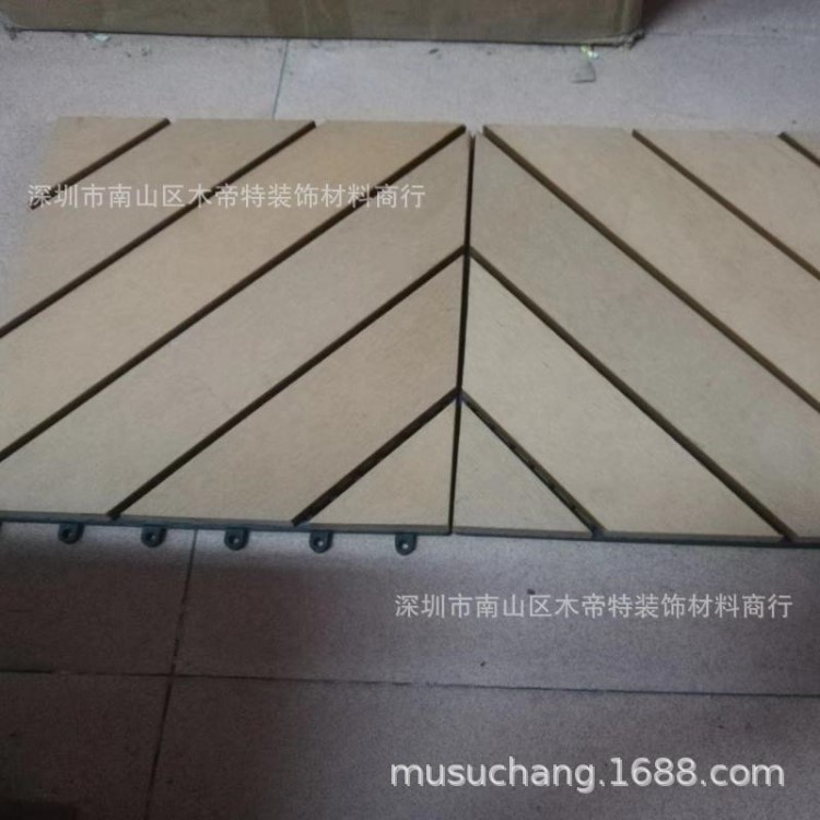 各式各樣木塑塑木戶外拼花地板 塑木DIY小地板加工 成品制作加工