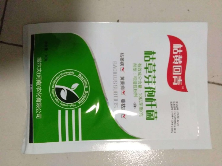 枯黃回青 枯萎病黃萎病蔓枯枯草芽孢桿菌30克
