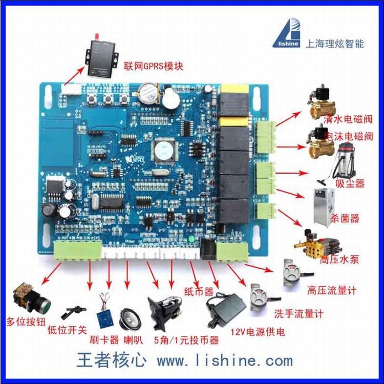 自助洗車機電路控制板電腦板投幣刷卡控制板LS902型