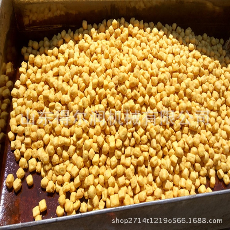 高低溫豆泡油炸鍋 雙鍋并聯炸豆泡設備 燃氣自動翻鍋瀝油機器