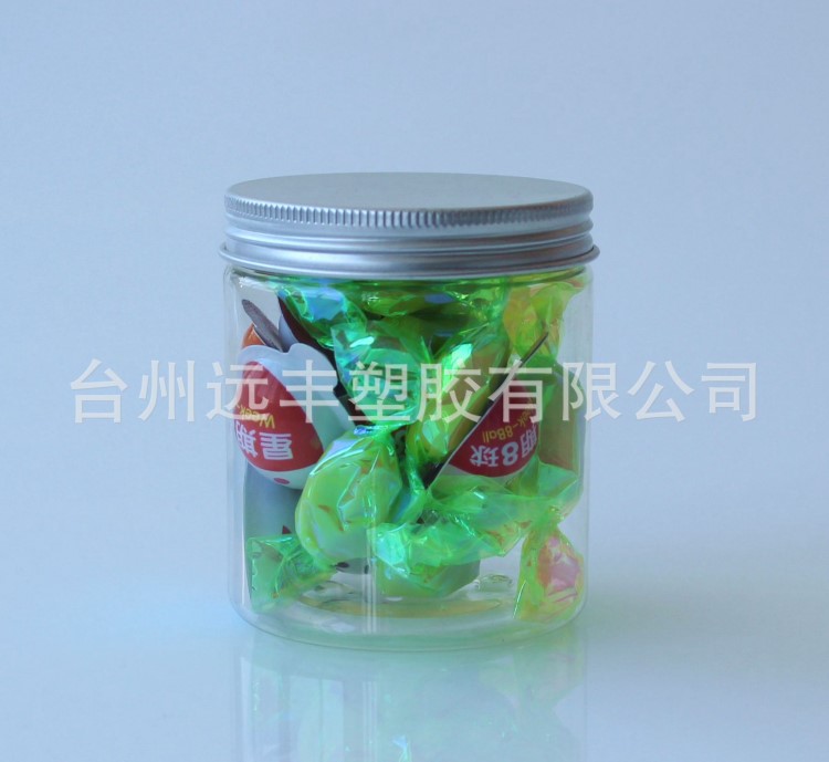 250MLpet透明廣口塑料瓶 糖果包裝瓶 零食包裝罐7085