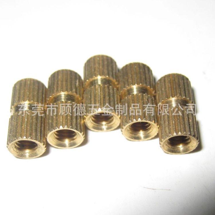 廠家供應(yīng)注塑銅螺母 銅滾花螺母 各規(guī)格預(yù)埋螺母定做