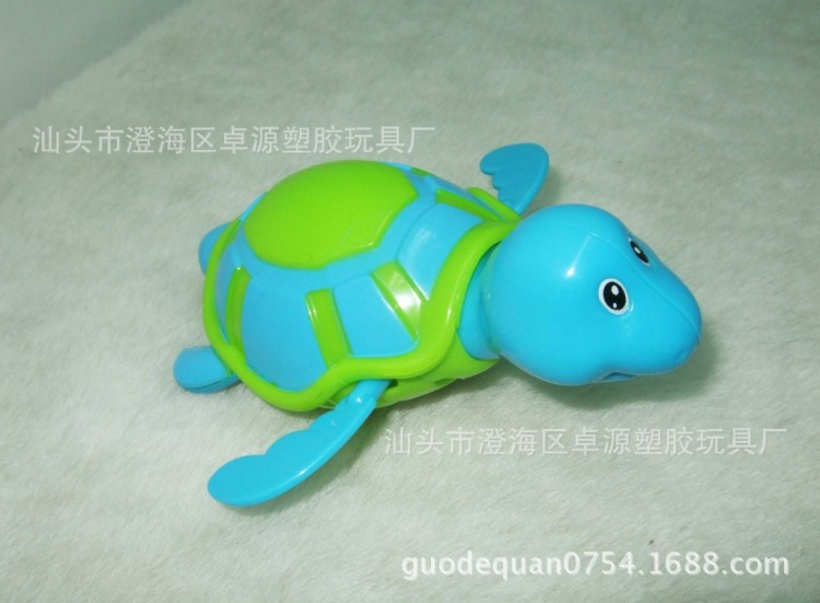 上鏈游水小玩具動(dòng)物  發(fā)條鱷魚  河馬 海龜 兒童戲水玩具贈(zèng)品