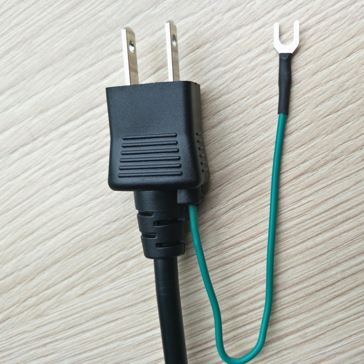 日规带地线品字尾插头线 日规连接线 ac电源线日规极性两插电源线
