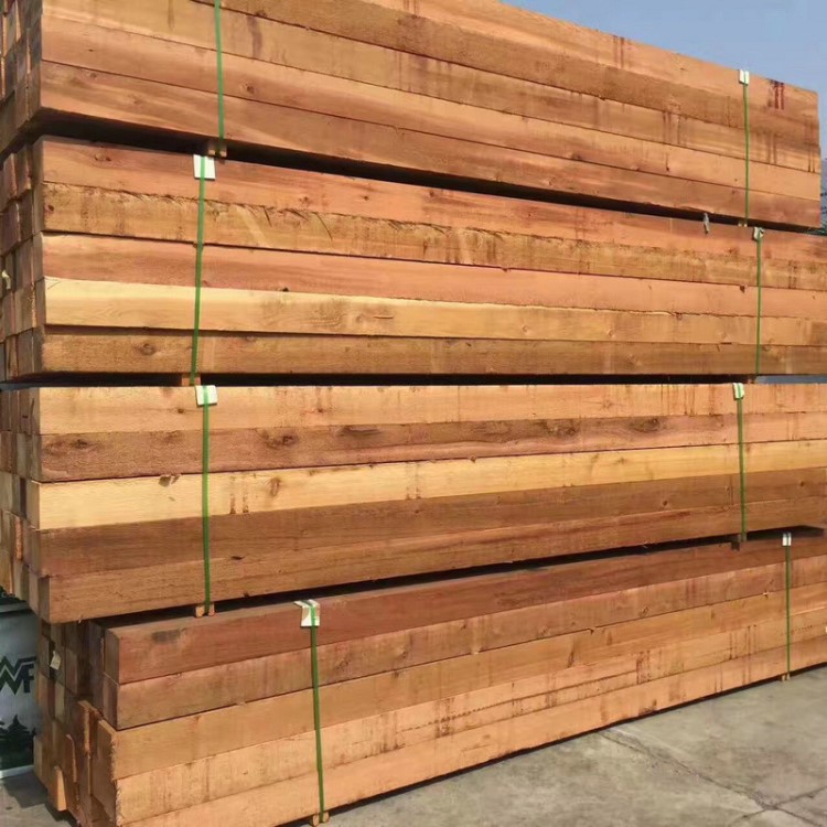 厂家供应 天然红雪松防腐木 加拿大红雪松 红雪松板材加工