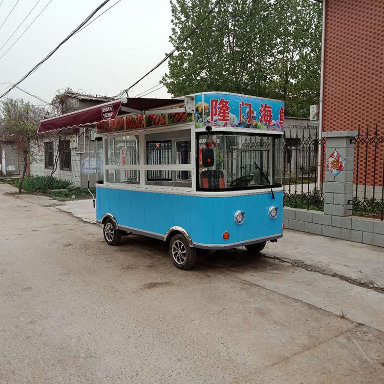 餐飲車多功能小吃車多功能油炸燒烤車商業(yè)美食車電動四輪小吃車