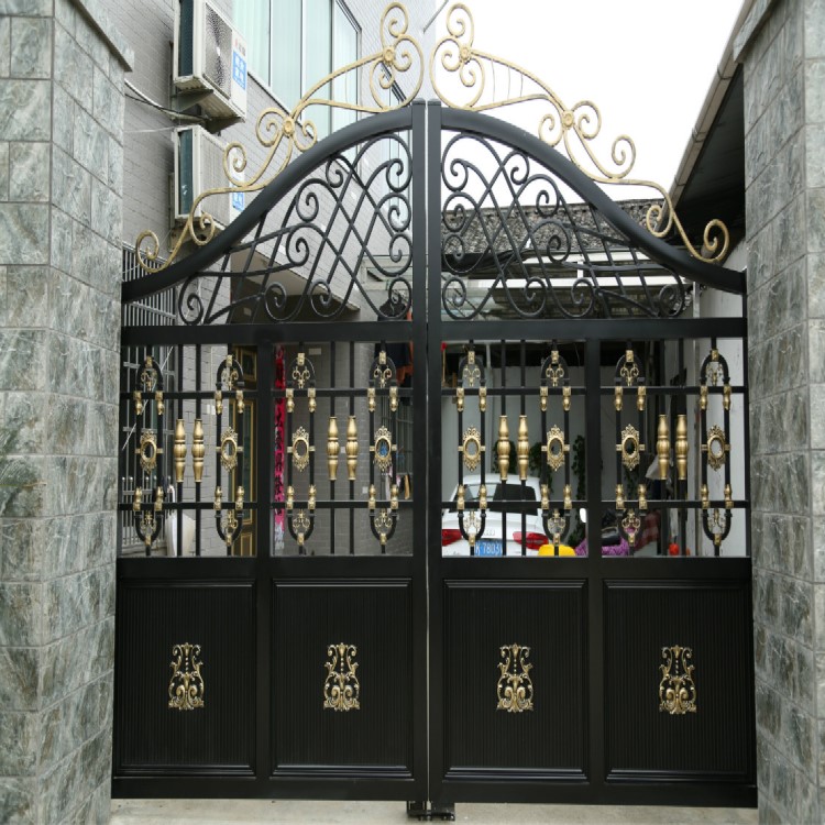 供應金詩鋁藝大門庭院門防盜堅固耐用焊接工藝鋁合金材質免維護