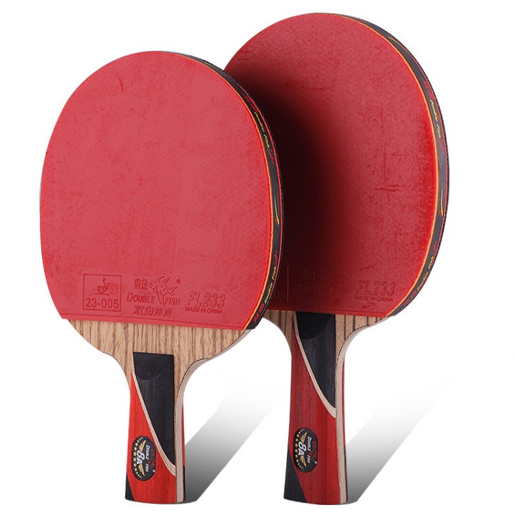 双鱼八星乒乓球拍直拍横拍芳基碳素纤维8星乒乓球球拍