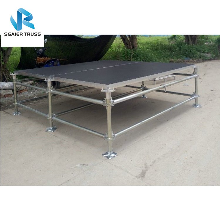 活动拼装雷亚舞台架升降折叠舞台t台速搭舞台架镀锌铁管舞台