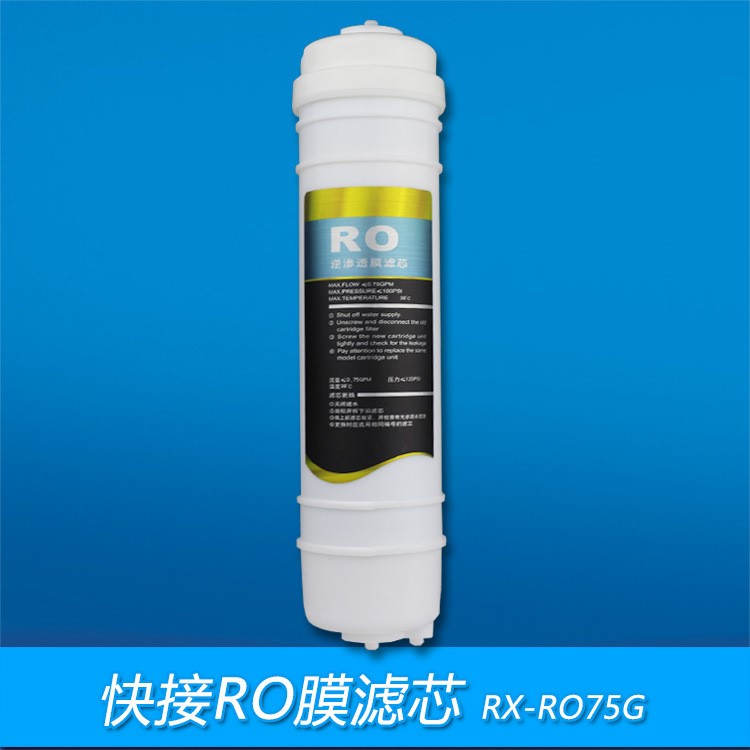 批發(fā) 韓式RO膜濾芯 2分快接RO反滲透膜元件 75G一體式RO膜