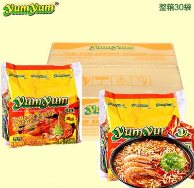 泰国yumyum养养牌方便面70g*30包 泰式冬荫功方便面 整箱批发