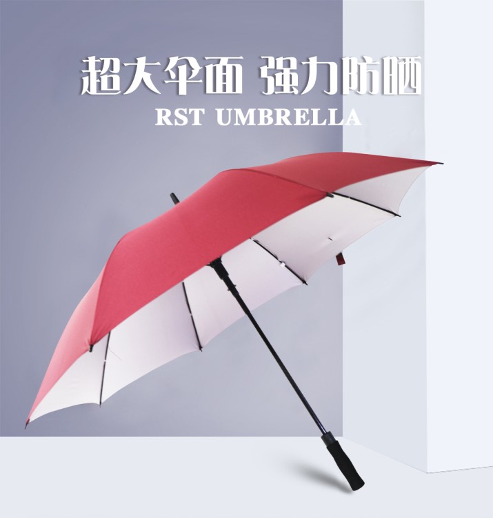 RST umbrella 外贸出口欧洲 防晒防风迎宾加大男士自动高尔夫伞