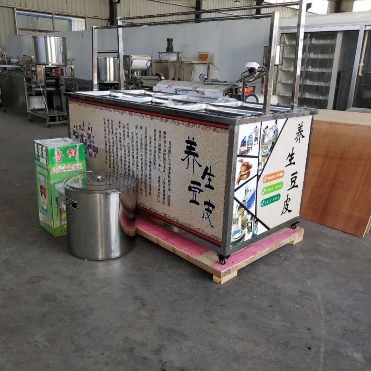 客家傳統食品腐竹油皮機濃郁豆香味油光透亮腐竹機酒店特色豆皮機