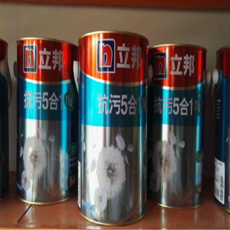 立邦漆立邦竹炭抗污五合一內墻乳膠漆凈味5合1面漆立邦5L/桶15升