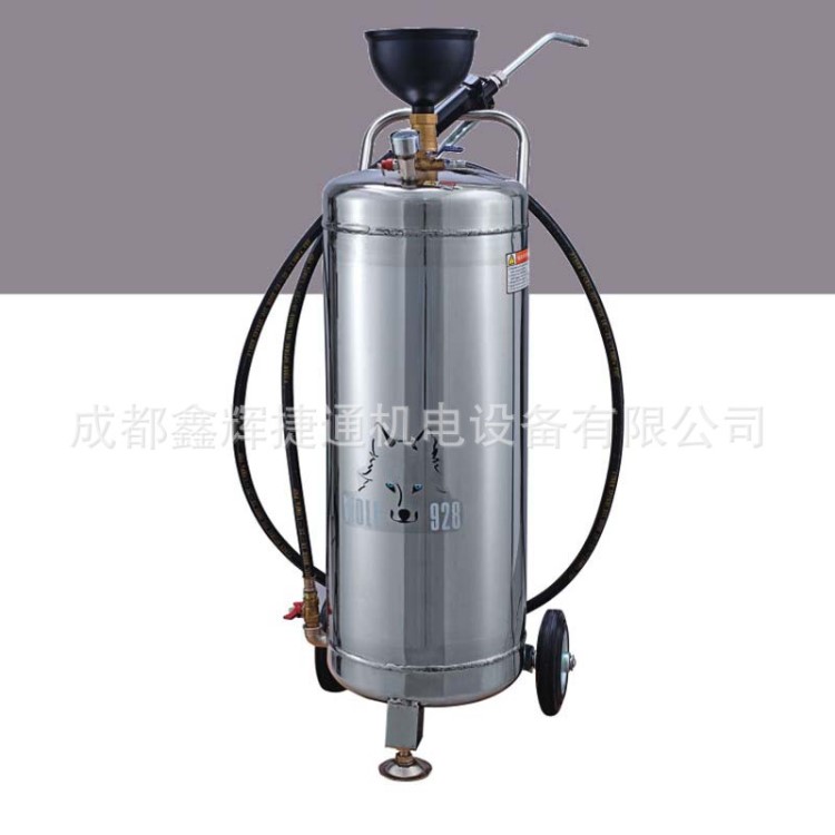 3627B不銹鋼氣動稀油加注設(shè)備 氣動機(jī)油 齒輪油加注機(jī)24L