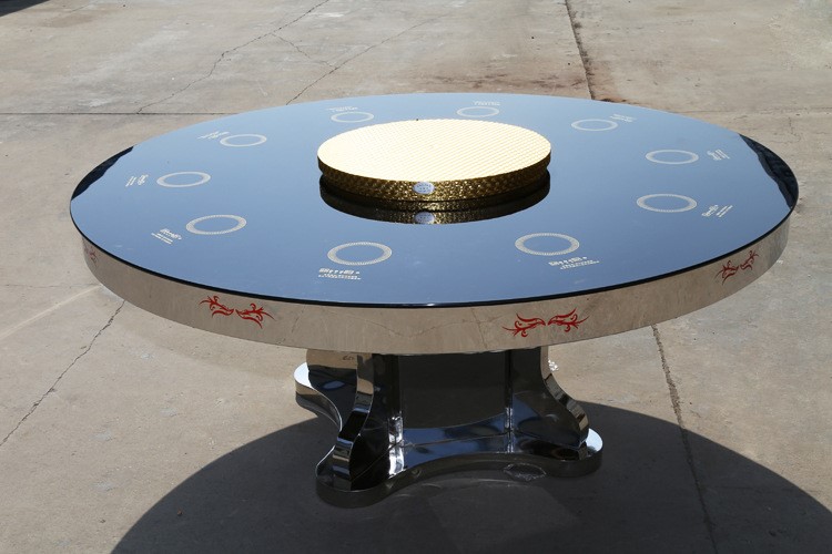 火鍋?zhàn)缊A桌 N-808中式 &phi;1800*H750火鍋?zhàn)啦妥离姶艩t大理石