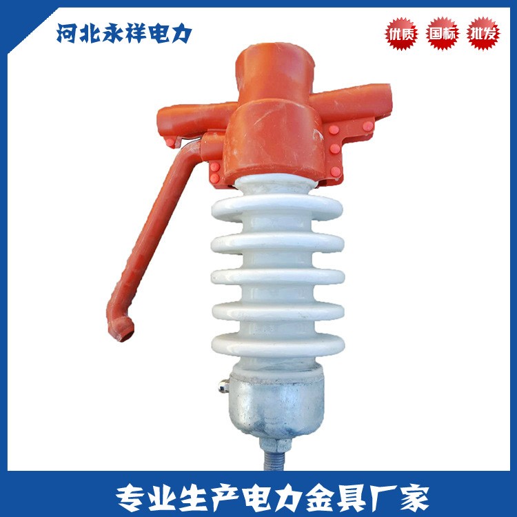 10kv柱式陶瓷防雷絕緣子 單向雙向防雷絕緣子 永祥電力金具廠家
