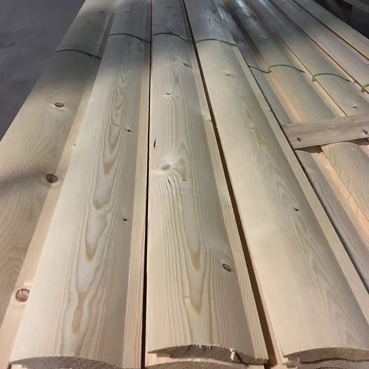 樟子松南方松弧形挂板圆弧木挂板云杉外墙板厂家直销