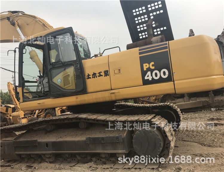 原裝二手大型挖機帶炮頭帶錘管/小松400-7/400-8/450 履帶土方機