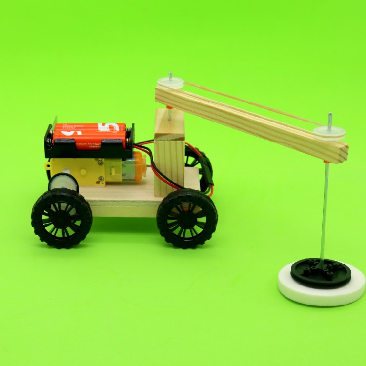 小扳手diy科技小制作电动扫地车儿童小发明作业手工拼装模型087