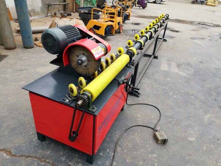 廠家直銷天然氣管道除銹拋光機 鋼管外圓自動除銹機