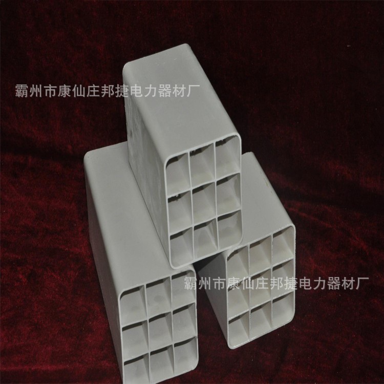 PVC方孔柵格管 四六九孔格柵管 方孔柵格管 多孔穿線方格管