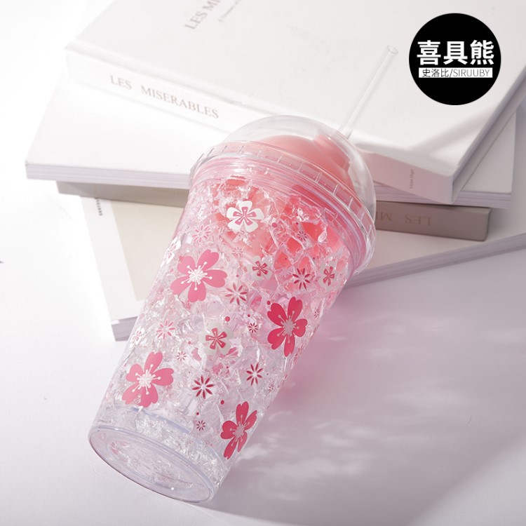 史洛比新品吸管塑料杯批發(fā)一件代發(fā)兒童水杯夏日冰杯節(jié)日禮品杯子