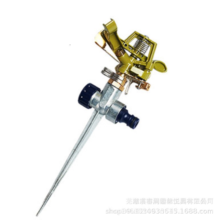 草坪灌溉噴頭360度旋轉(zhuǎn)灑水器鋅合金園林自動降溫農(nóng)用搖臂噴水器