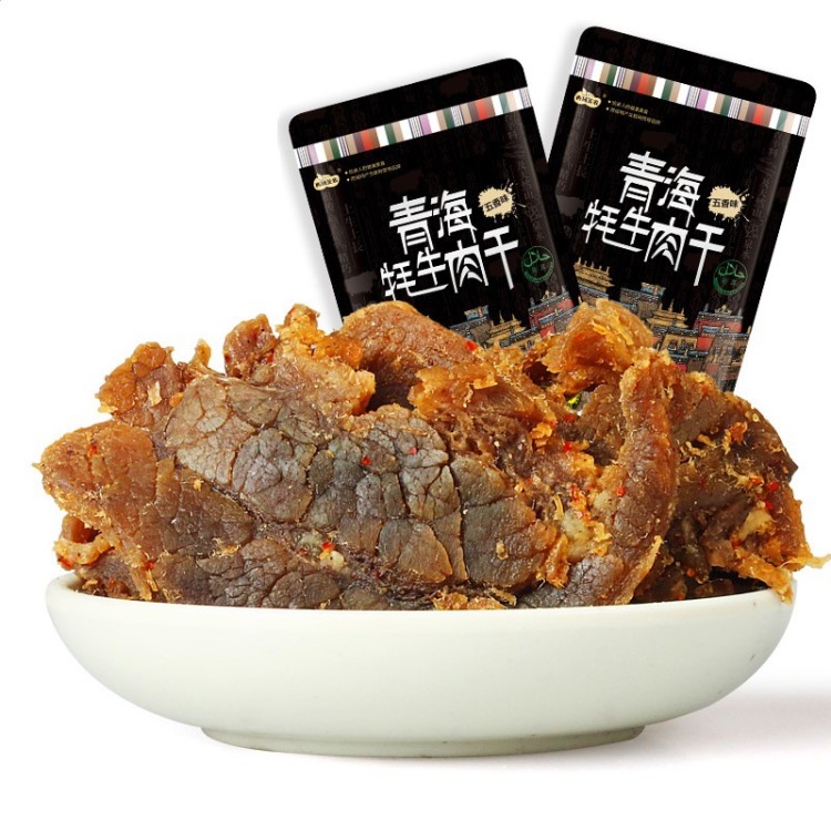 西域美農(nóng)_牦牛肉干90g 青海西藏休閑零食 五香牦牛肉干廠家批發(fā)